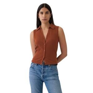 Modern Rib Cropped Polo Shirt | Gap